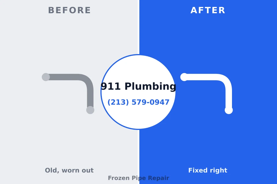 Before and after: plumbing repair La Villita, NM